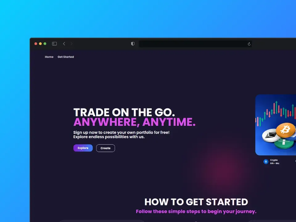 Cointracker - Landing page